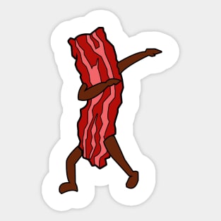 'Dabbing Bacon' Adorable Food Pork Gift Sticker